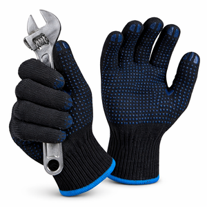 Guantes de PVC con puntos recubiertos de CVC, guantes de seguridad vietnamitas, transpirables, antideslizantes, con puño elástico, para manipulación de embalajes y uso en almacenes. - Product Image 2