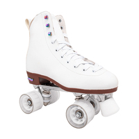 Haut de gamme Professionnel Rouleau & Quad Skate Chaussures En Cuir Vamp Châssis En Aluminium PU Roues ABEC-7 En Acier Au Carbone Roulements
