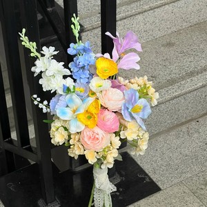 Fleurs artificielles, Bouquet de remise de diplôme, Tournesol, Fleurs artificielles, Matériaux DIY, Saison des diplômes, Bouquet à main - Product Image 3