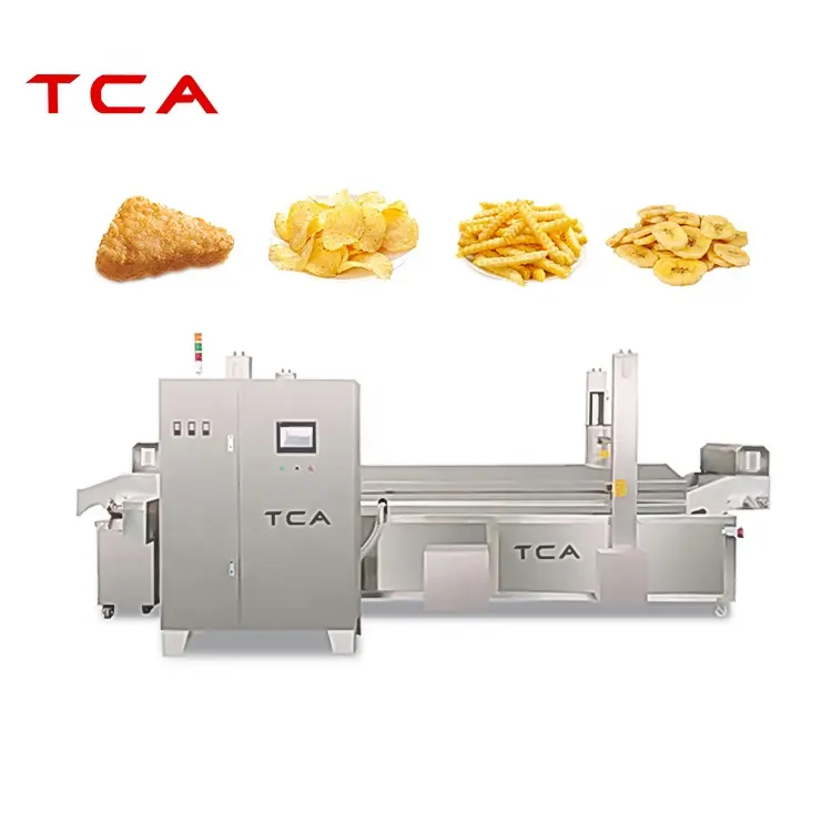 TCA liên tục chiên máy linh hoạt chiên hiệu quả cao chiên máy với giá nhà máy cho khoai tây hành tây chiên