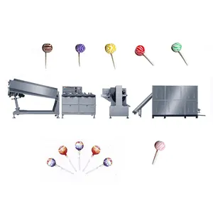 Factory Direct Automatic Big Model Lollipop Die Formed Production Line Crutch Candy Maker Lollipop Making Machine