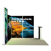 Boîte à lumière LED SEG en tissu personnalisée, cadre en tissu pour salon professionnel, affichage rétroéclairé sans cadre pour publicité
