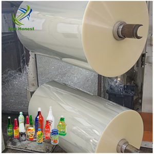 <span class=keywords><strong>Film</strong></span> PVC thermorétractable transparent en rouleau jumbo à prix compétitif pour étiquettes de bouteilles de boissons (matière première) - Product Image 2