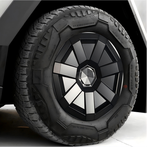 Cubiertas para Ruedas CyberTruck, Tapacubos Negro Mate con Acabado Cromado y ABS, Resistentes a Arañazos, Juego de 4 Piezas - Product Image 2