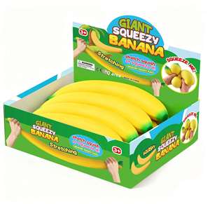 Juguete Antiestrés Jumbo, Alivio de la Ansiedad, Juego Sensorial, Forma de Pato y Plátano de Espuma - Product Image 2