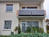 Support de montage de panneau solaire pour balcon en acier inoxydable 304 argenté, garantie 10 ans, crochet de fixation carré pour systèmes photovoltaïques