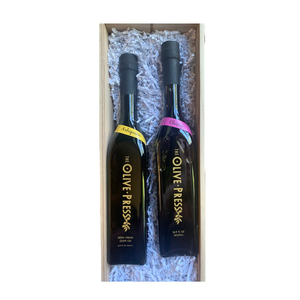 Juego de Regalo de <span class=keywords><strong>Aceite</strong></span> de Oliva Ecológico Premium Personalizado OEM/ODM, <span class=keywords><strong>Arbequina</strong></span> y Clásico, Dúo de 500 ml - Product Image 1