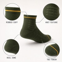 Chaussettes de randonnée personnalisées pour l'extérieur, en tricot, avec soutien de la voûte plantaire, pour le camping, la randonnée et les voyages