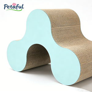 <span class=keywords><strong>Tunnel</strong></span> per Gatti a Forma di Nuvola, Tiragraffi Multifunzionale in Cartone Ondulato, Giocattolo Moderno per Gatti, Accessorio Ecologico per Animali Domestici - Product Image 5