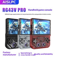 Nouvelle console de jeu portable à écran large de 45 pouces RG43V Pro, système d'exploitation Linux open source, RK3562, double système, Wi-Fi, jeu en ligne