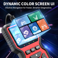 Analizador de Motor, Lector de Códigos de Automóviles V519 Plus, Dispositivo de Diagnóstico de Motor OBD, Pantalla a Color de 2.8 Pulgadas, Herramienta de Escáner OBD2 para Automóviles