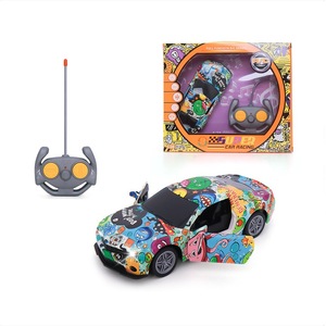 Bốn cách thể thao xe mô phỏng xe con điều khiển từ xa graffiti mô hình đua xe đồ chơi các loại cho trẻ em - Product Image 3