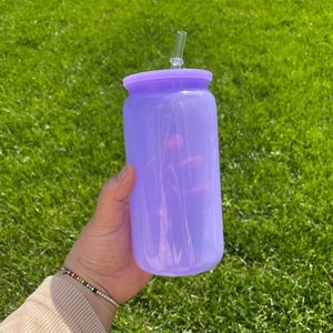 <b>Macaron</b> Colorful Drinking Tumblers 5 Colors Mixed 16Oz Plastic Soda Can - Product Image 2