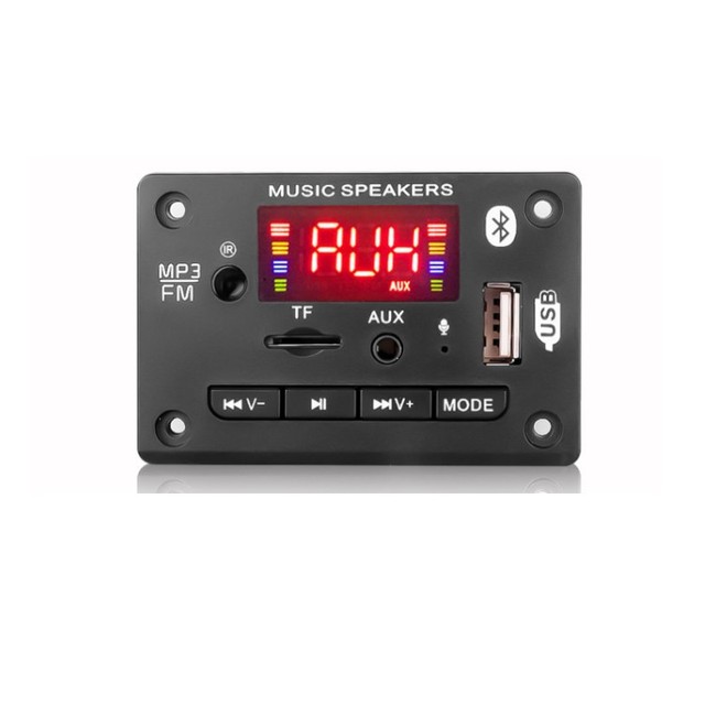 2*25W BT Digital Audio Decoder Board FM MP3 Player Class D Stereo DIY Speaker USB AUX Recording Power Amplifier pcb assembly