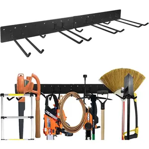重型工具储物架车库储物系统壁挂和衣架金属花园工具组织器架