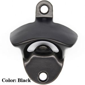 Abridor de Botellas de Cerveza y Vino de Aleación de Zinc, Estilo Antiguo, Color Negro y Plateado, para Montar en la Pared, Venta al Por Mayor CY - Product Image 3
