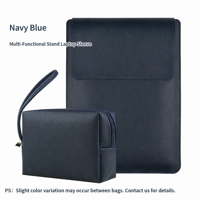 Wholesale 13 14 15 16Inch Pu Leather Multi-functional Stand Laptop Sleeve Ultra-Thin Laptop Bag Professional Case Business Gift