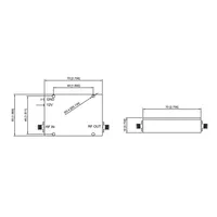 Amplificateur de puissance micro-ondes à bande ultra large 300 MHz-6500 MHz à signal amélioré avec gain de 36 dB – Ventes directes usine