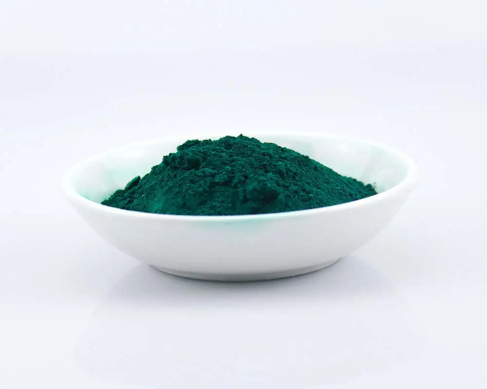 Pó verde Eco-Amigável do pigmento do Phthalocyanine para a produção dos artigos de papelaria com migração alta