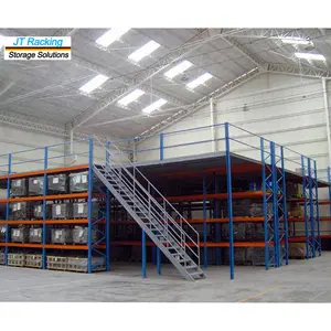 Powder coated steel 2-3 heavy duty laminated shelf warehouse storage