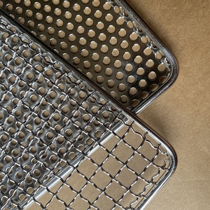 Plaque de cuisson en treillis métallique sur mesure de grande taille en aluminium inoxydable pour le séchage des aliments Fruits légumes et viande cuisson congélation - Product Image 1