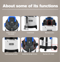 Multifunktionaler 1200W Nass- und Trockensauger Gewerblicher Teppichextraktor-Staubsauger Hotel-Sofa-Auto-Waschmaschine