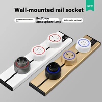 Rail de guidage coulissant Prise mobile à rangée enfichable Prise de rail montée en surface pour usage domestique Cuisine Quincaillerie spéciale pour meubles