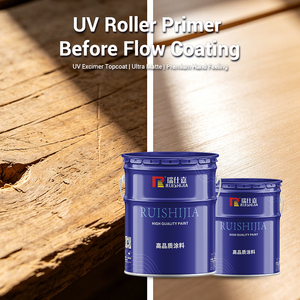 Basecoat UV acrylique Ruishijia, fond de teint transparent sableux pour système de revêtement automatique de rideaux, peinture pour meubles en bois - Product Image 1