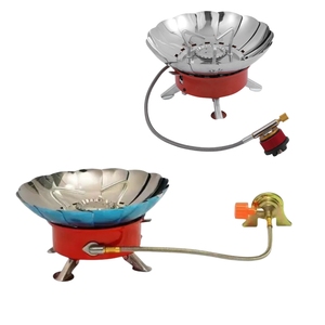 Fornello da Campeggio Portatile Mini a Butano, Leggero, Antivento, Pieghevole, per Viaggi all'Aperto - Product Image 4