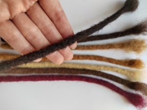 Extensions de <span class=keywords><strong>dreadlocks</strong></span> en cheveux humains 100 % faits à la main, bouclés afro 1B, pour vente en gros - Product Image 3