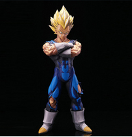 Figurine de dessin animé Dragon Ball, en fibre de verre grandeur nature, statue de Goku en résine, Sculpture Wukong