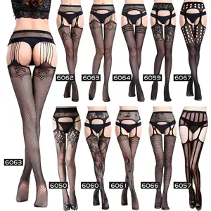 Wholesale High Quality Women Stocking Sexy Fishnet Thigh High Tights Suspender Pantyhose Open Crotch Sexy Women Stockings/Leggin