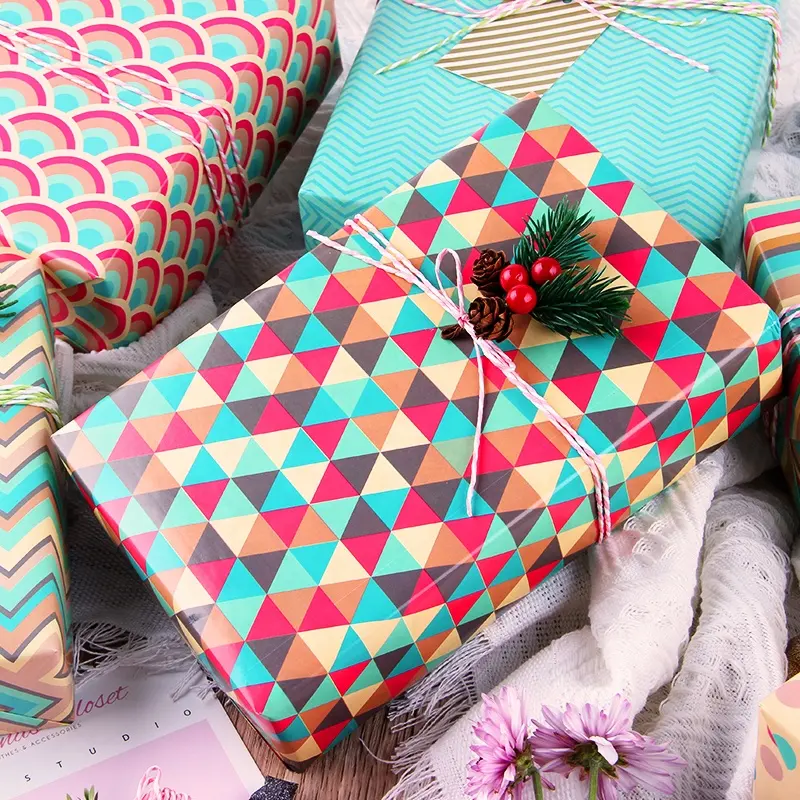 Geometric patterns Art Paper Gift Wrapping Paper Gift Packaging Wrapping Paper