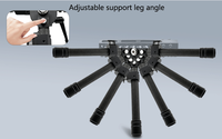 Trépied tactique en fibre de carbone personnalisé V10, pliable, support universel pour l'observation des oiseaux
