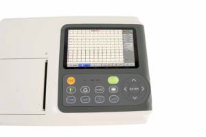 Máquina <span class=keywords><strong>ECG</strong></span> de tres canales digital portátil de gran oferta para uso en cardiología hospitalaria y clínica - Product Image 5