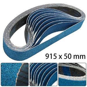 Bandas de Lijado de Circonio Corundo de 915*50 mm, Papel de Lija para Pulir y Desbastar Metal # 40, # 60, # 80, # 120 Sa - Product Image 4