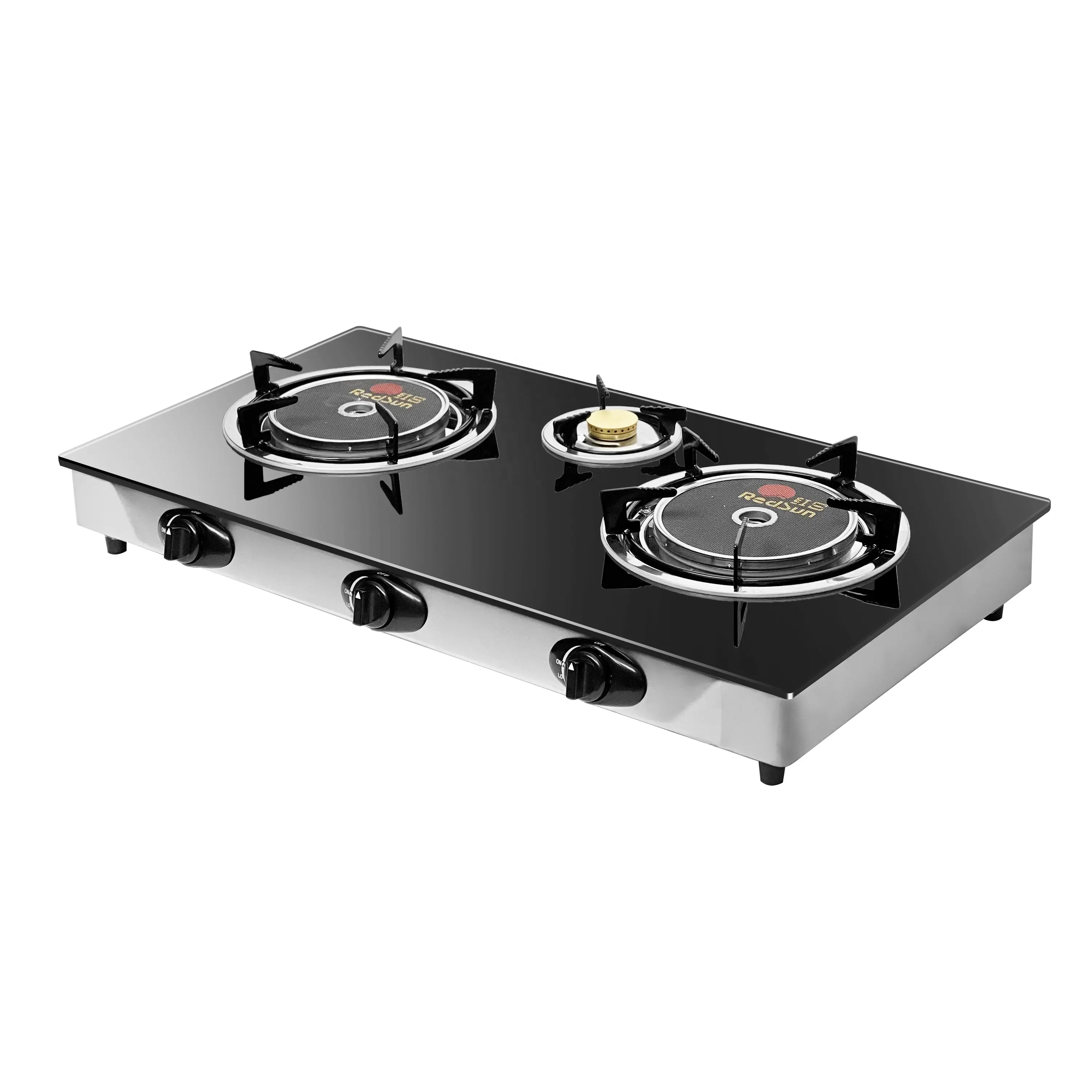 Redsun infrared gas stove Gas ceramic cooktops Newest 3 Burner Cooking Gas Stove