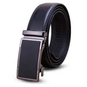 Nuevo cinturón de cuero para hombre de 3,5 cm, hebilla automática de aleación, cinturón de diseñador para jóvenes de mediana edad y ancianos