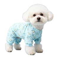 Pyjama pour chien personnalisé motif flamant tropical, combinaison douce et extensible pour animaux de compagnie, vêtements à quatre pattes pour chiots, fabricant