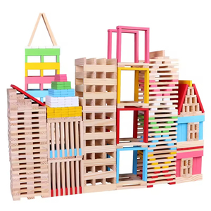 <span class=keywords><strong>Juego</strong></span> de 100 Bloques de Construcción de Madera, Rompecabezas para Niños, <span class=keywords><strong>Juego</strong></span> de Mesa <span class=keywords><strong>Educativo</strong></span> Temprano para Niños de <span class=keywords><strong>3</strong></span> <span class=keywords><strong>Años</strong></span> - Product Image 1