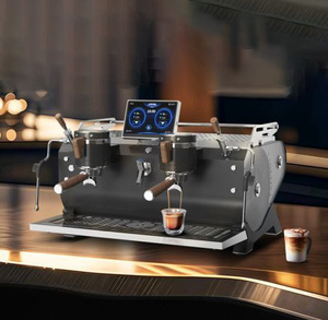 เครื่องชงกาแฟสเตนเลสสตีลแบบกึ่งอัตโนมัติ 2 หัวชง สำหรับใช้ในโรงแรมและกลางแจ้ง รุ่น AT2-2 พร้อมระบบชงแบบเรียลไทม์ - Product Image 3