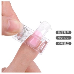 Venta caliente de fábrica, herramienta profesional colorida para decoración de uñas, extensión de dedo de construcción rápida, Clip de Gel de uñas largo de cristal para manicura - Product Image 4