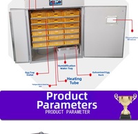 Incubadora Automática de 528 Huevos, 110V 220V, Máquina de Incubación de Aves de Corral, Alta Tasa de Incubación, Control Digital de Temperatura, para Avestruces, Patos y Gansos
