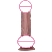 Dildo de Silicona de Gran Tamaño, Unisex, Resistente al Agua, Ecológico, Material Seguro, Dureza Moderada, en Oferta