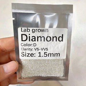 Diamants de laboratoire HPHT de 0,03 ct à 0,08 ct, taille brillant ronde, E VVS2, 2,1-2,7 mm - Product Image 3