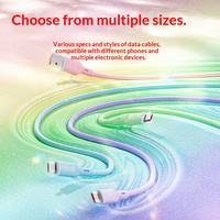 Kabel Pengisian Cepat 120W TPE Konektor USB-A/Type-C 6A untuk Ponsel Android, Komputer, Pemindai Barcode, Transfer Data