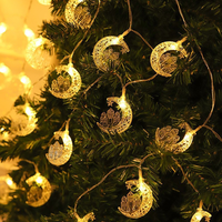 Luces LED de Luna y Estrellas, Linterna Decorativa para el Hogar, Decoración Islámica Musulmana para Ramadán Kareem, Eid, Decoración de Pared para la Celebración del Eid Al Fitr, Venta al por Mayor