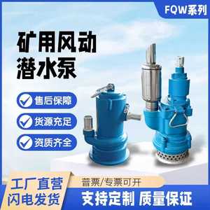 Pompe submersible pneumatique FQW 1 CV antidéflagrante centrifuge pour drainage minier, raccord à bride, sortie 1 pouce - Product Image 5