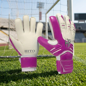 Gants de gardien de but de football professionnels personnalisés de haute qualité avec protection arrière en silicone injecté, doigts entièrement protégés, meilleur prix - Product Image 2
