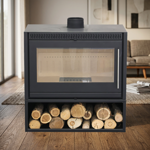 Poêle à <span class=keywords><strong>bois</strong></span> d'intérieur décoratif de luxe sur mesure pour salon de villa, avec grande vue - Product Image 1